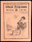 33 1930s Tottenham Hotspur home programmes,
varying condition,