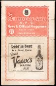 Sunderland v Arsenal programme 28th December 1935,