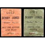 Two Bobby Jones "flicker" golf books,
No.11a 'Drive and Mashie'; and No.