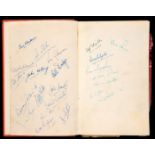 Walley Barnes's autobiography "Captain of Wales" signed by the Arsenal team circa 1953-54,