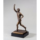 A bronze figurine of George Best titled "Best Moments",
by Emulate Studio, cast by Bronzart,