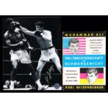 A Karl Mildenberger v Muhammad Ali World Heavyweight Championship programme in Frankfurt 10th