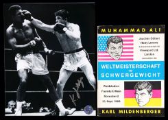 A Karl Mildenberger v Muhammad Ali World Heavyweight Championship programme in Frankfurt 10th