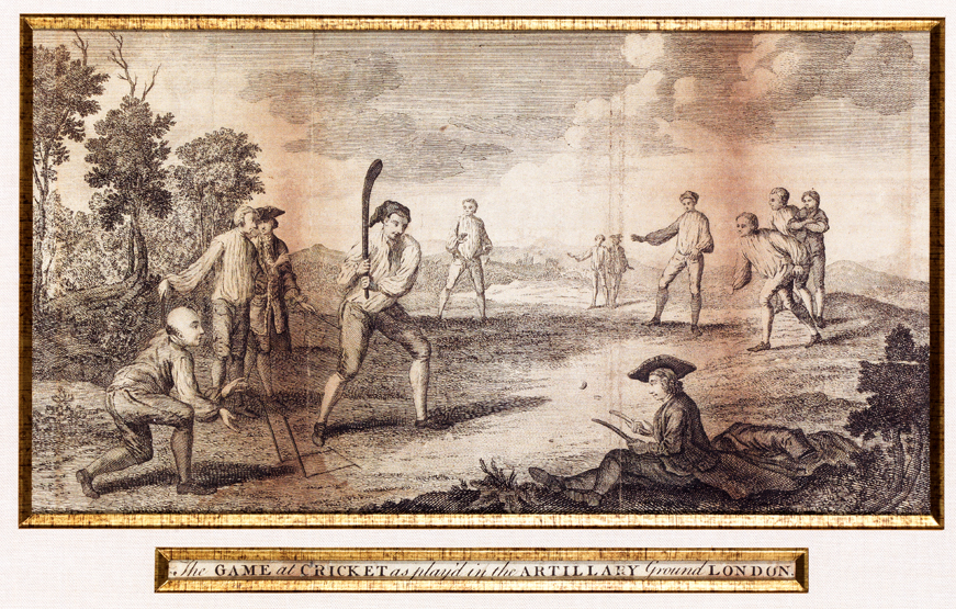 After Francis Hayman RA (1708-1776)
THE GAME OF CRICKET IN THE ARTILLERY GROUND [FINSBURY] LONDON,