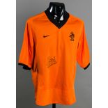 A Patrick Kluivert signed orange Holland No.