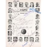 An autographed 1966 World Cup Final programme,