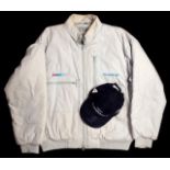Murray Walker's F1 Ford Motorsport white rally jacket,