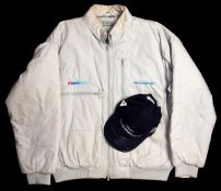 Murray Walker's F1 Ford Motorsport white rally jacket,