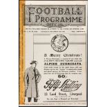 Everton v Sunderland programme 25th December 1926,