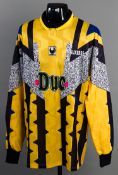 Fabien Cool: a yellow Auxerre goalkeeping jersey from the 1994-95 European Cup Winners' Cup