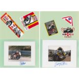 Autographed 1970s-80s photo and sticker album of fourteen international riders,