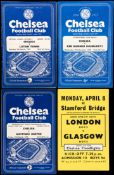227 Chelsea home programmes dating between seasons 1954-55 and 1959-60,
i) 1954-55,