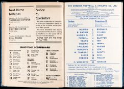 Eleven bound volumes of Chelsea home programmes,
for seasons 1966-67 to 1969-70 inc.
