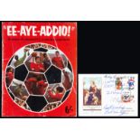 An autographed souvenir Liverpool FC book "Ee-Aye-Addio!" published at the start of season 1970-71,