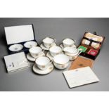 Football Association 1863-1963 Centenary Year memorabilia,
i) a Royal Worcester china tea set,