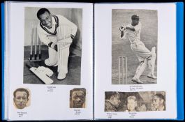 A collection of cricketers' autographs,
contained in three folders, one for Test Cricketers,