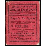 An Arsenal FC handbook season 1922-23,
sold together with an Arsenal FC handbook for season 1921-22,