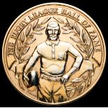 Martin Hodgson's Rugby League Hall of Fame medal,
in hallmarked silver-gilt by Asprey of London,