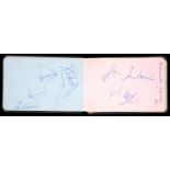 A football autograph album mid-1950s including a Manchester United Busby Babes double-page,