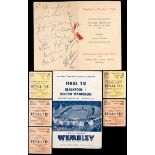 An autographed Blackpool 1953 F.A.