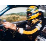 Ayrton Senna signed large colour photo,