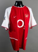 Kolo Toure: a red & white Arsenal No.28 jersey season 2003-04,
short-sleeved, F.A.