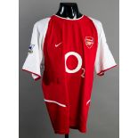 Kolo Toure: a red & white Arsenal No.28 jersey season 2003-04,
short-sleeved, F.A.