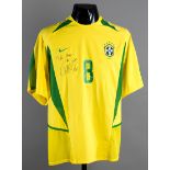 Kaka: a signed yellow Brazil No.