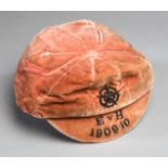 An early example of a rose England amateur international football cap awarded for the match v