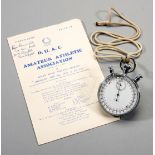 The stopwatch used by W. J.