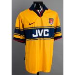 David Platt: a yellow & blue Arsenal No.