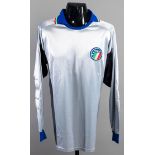 Walter Zenga: a grey Italy goalkeeping jersey from the World Cup semi-final v Argentina played in