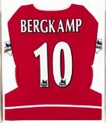 Dennis Bergkamp: a red & white Arsenal No.