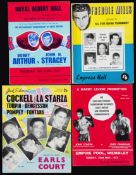 A collection of 93 boxing programmes dating between 1948 and 1976,