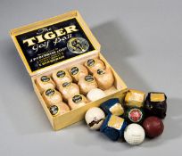 A box of "Tiger" golf balls by J.P. Cochrane & Co. Ltd.