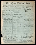 Ryde Sports reserves v Binstead programme 9th October 1897,