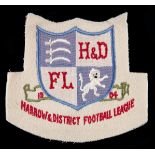A vintage representative shirt badge for the Harrow & District Football League