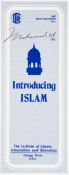 An Institute of Islamic Information and Education brochure signed by Muhammad Ali,
