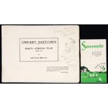 A signed copy of Arthur Mailey's "Cricket Sketches",
