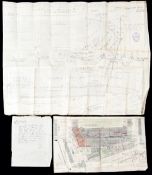 Two original 1920s architectural drawings for Liverpool FC's Anfield ground,