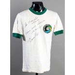 Pele: a signed white New York Cosmos No.