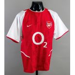 A replica red & white Thierry Henry Arsenal No.