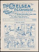 17 Chelsea programmes season 1923-24,
Football League fixtures v Spurs, Southampton, WBA,