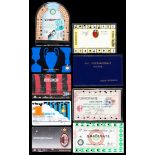 A collection of season tickets for AC Milan & FC Inter 1990s onwards,
many varying designs (a qty.