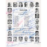 An autographed 1966 World Cup tournament programme,