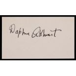 The autograph of lawn tennis player Daphne Akhurst the five times Australian Champion between 1925