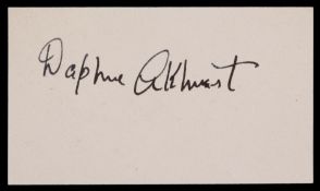 The autograph of lawn tennis player Daphne Akhurst the five times Australian Champion between 1925