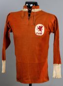 Fred Keenor: a red Wales international jersey circa 1925-26,
by St Margaret, long-sleeved,