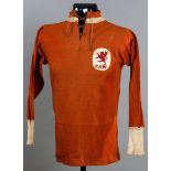 Fred Keenor: a red Wales international jersey circa 1925-26,
by St Margaret, long-sleeved,
