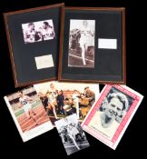 A collection of autographs of the Four Minute Mile athletes,
Roger Bannister,